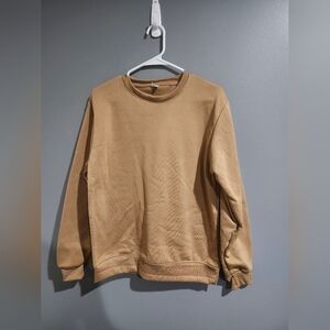 Womens Tan Crewneck Size Medium Nwot